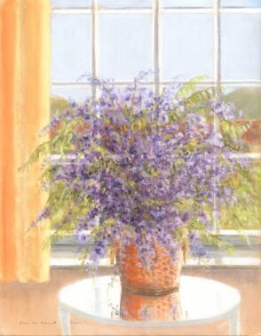 Wysteria in Copper Bucket