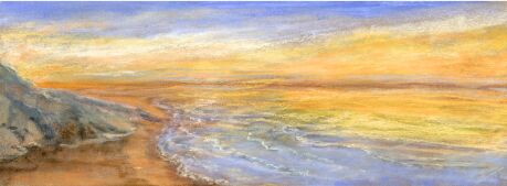 Sunset Over the Sea (Landscape)